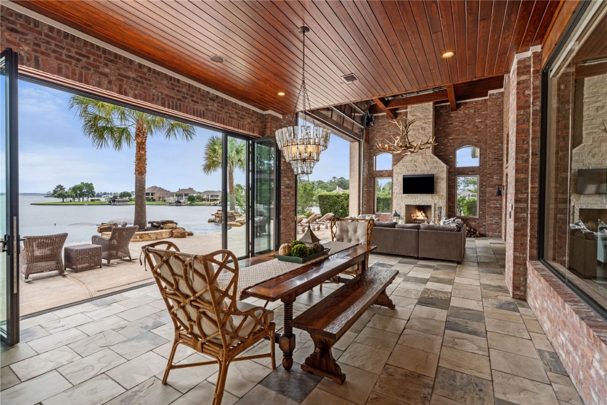 Rustic Brick Hearth Retreat
