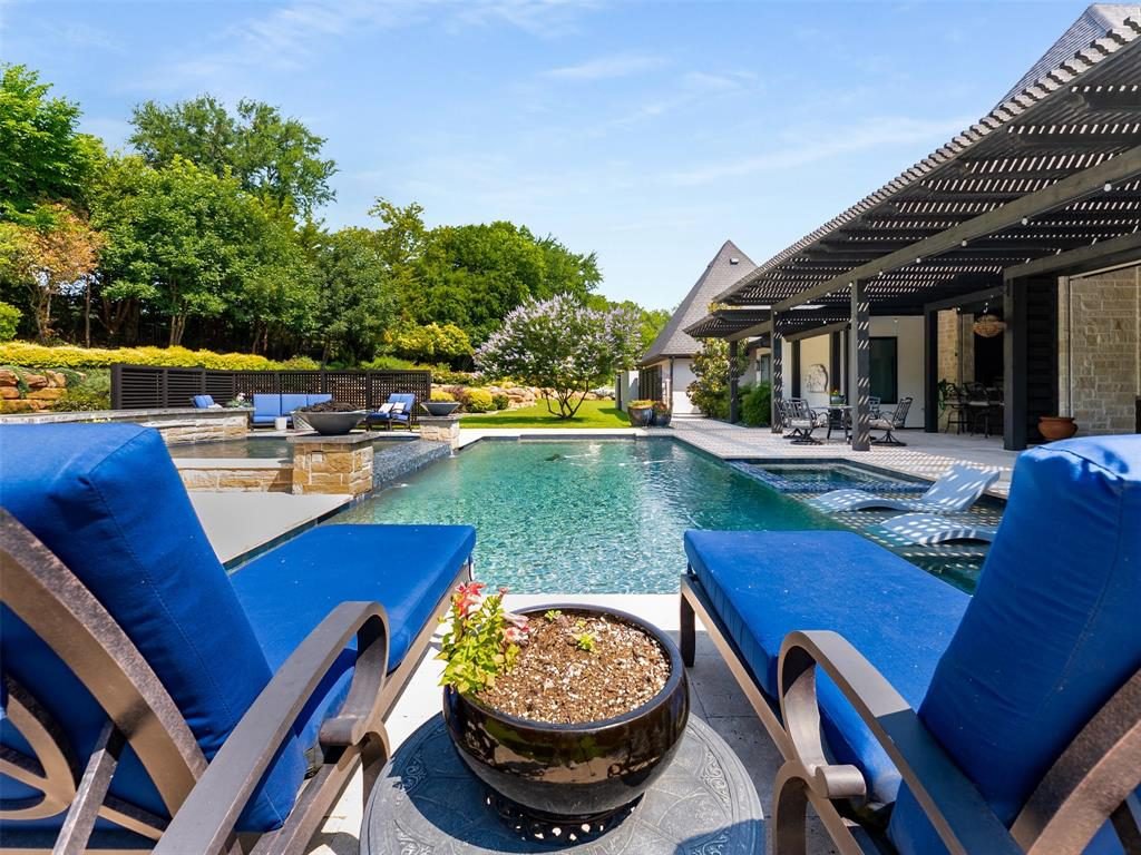 Cobalt Cushions and Stone Pools