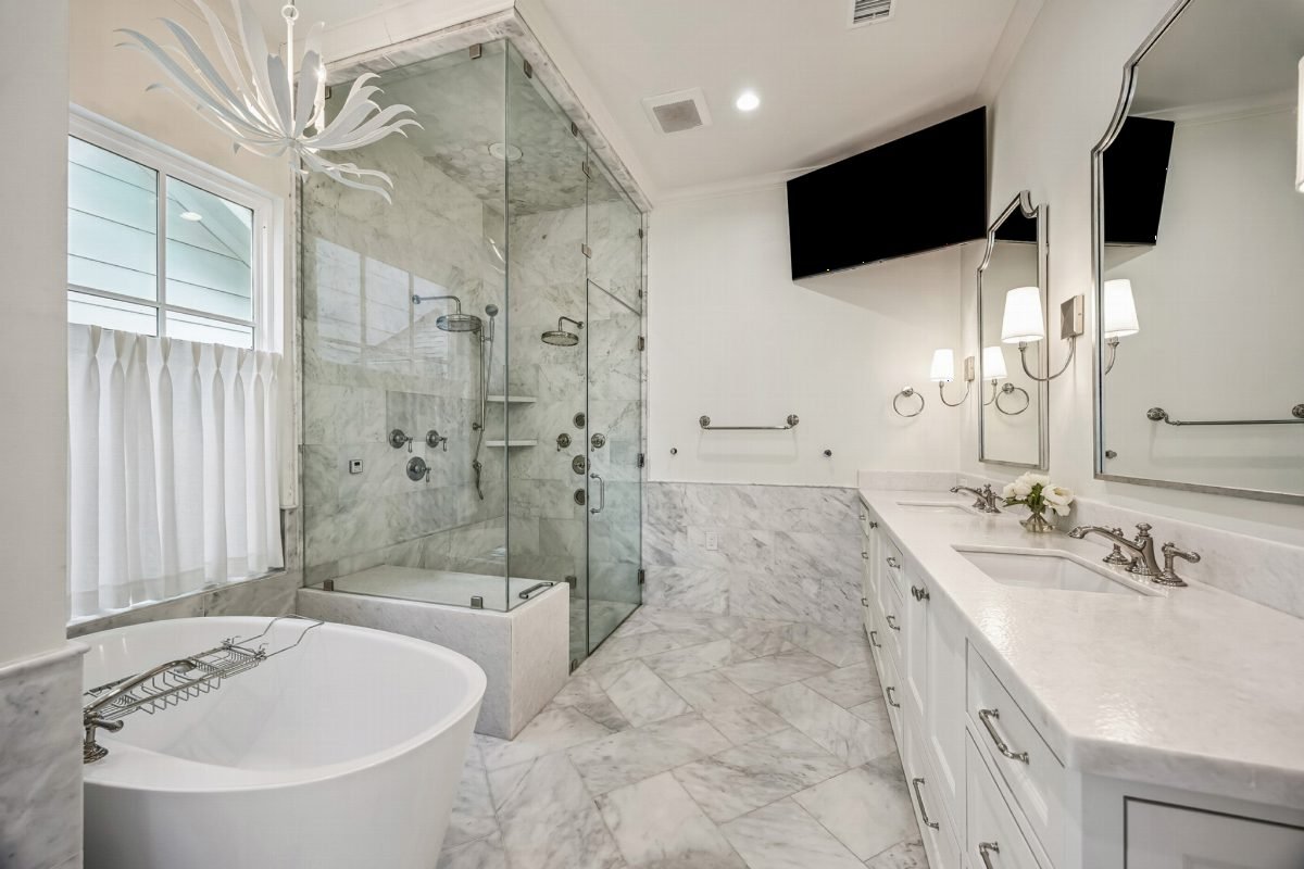 Crystal White Marble Serenity