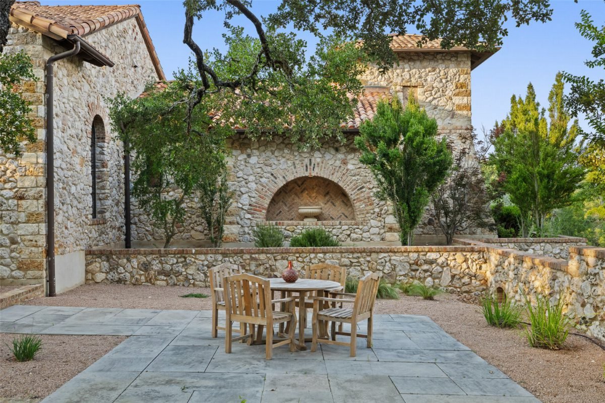 Rustic Stone Courtyard Retreat