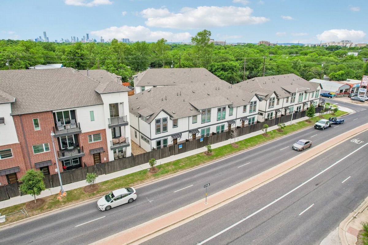 Cedar and Cream Townhome Row
