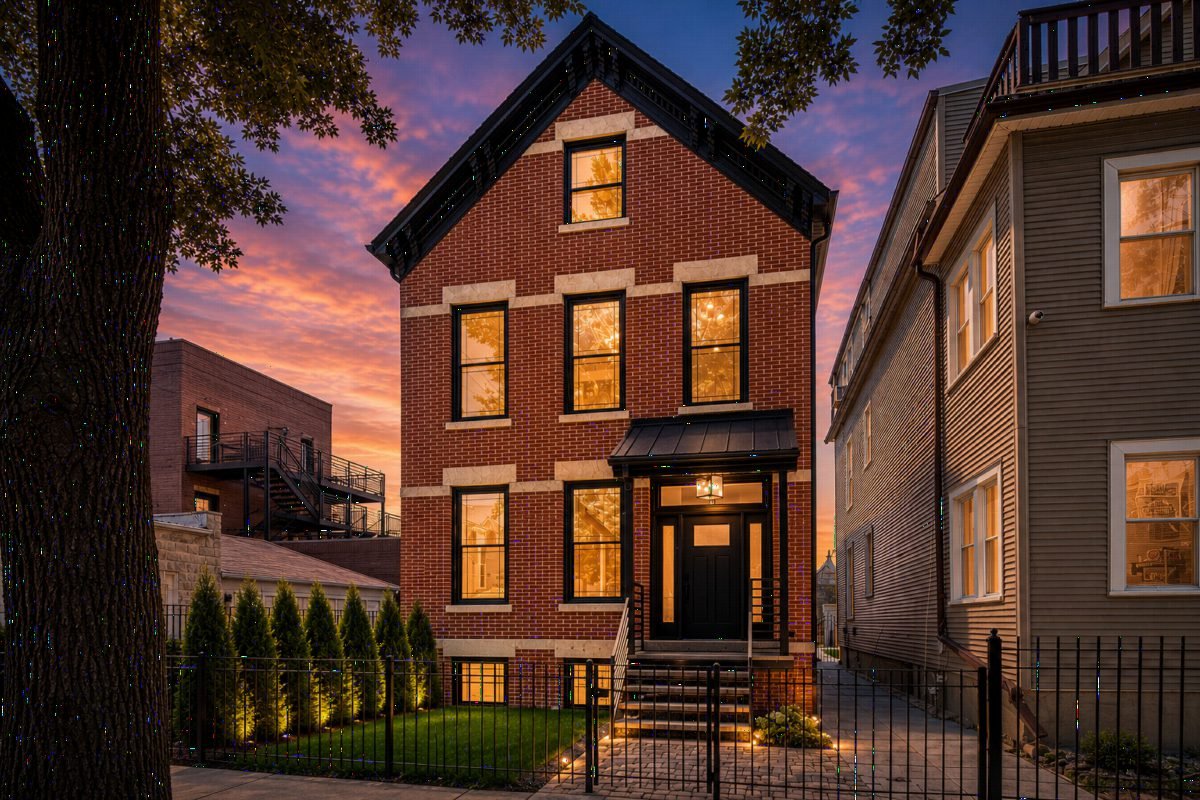 Glowing Brick at Dusk