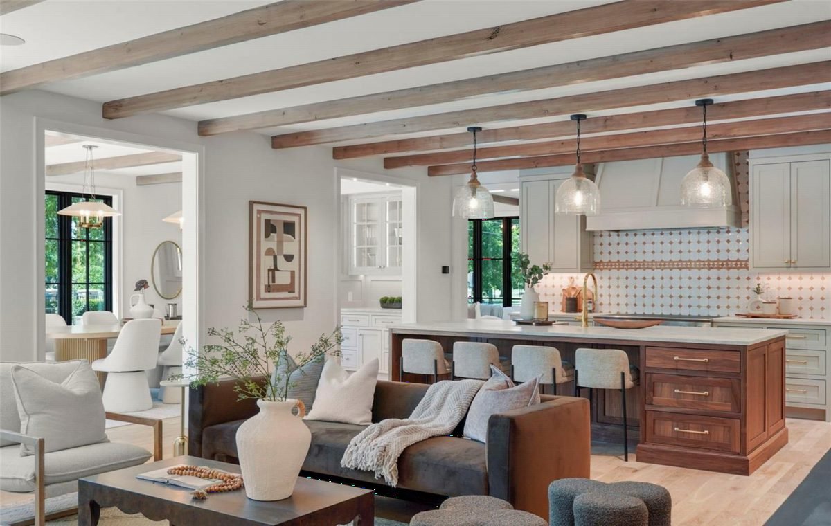 Rustic Beams Meet Modern Calm