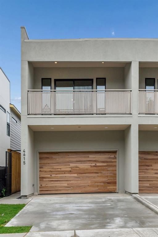 Warm Wood Garage Front
