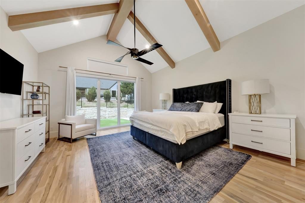 Natural Wood Over White Linen