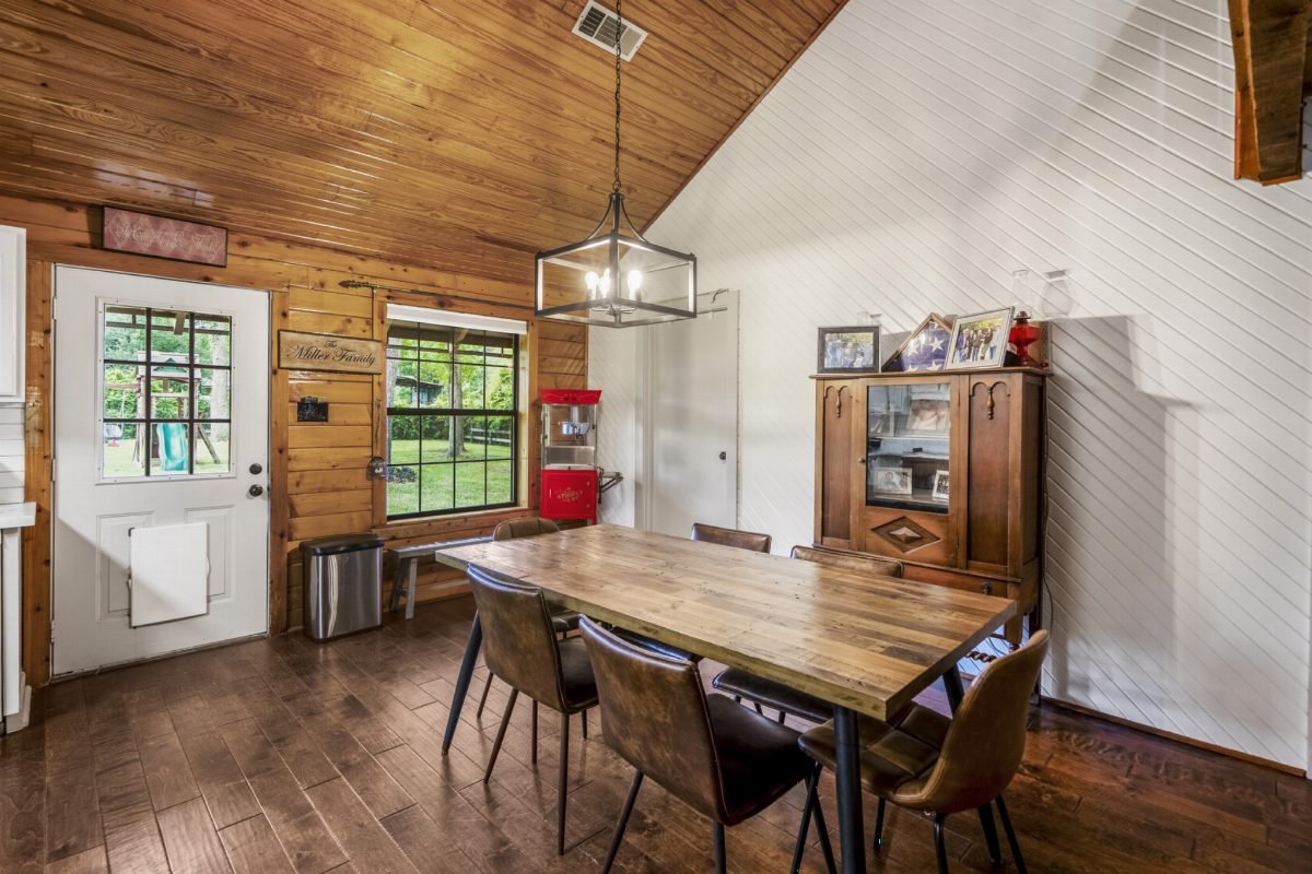 Warm Plank and Leather Dining