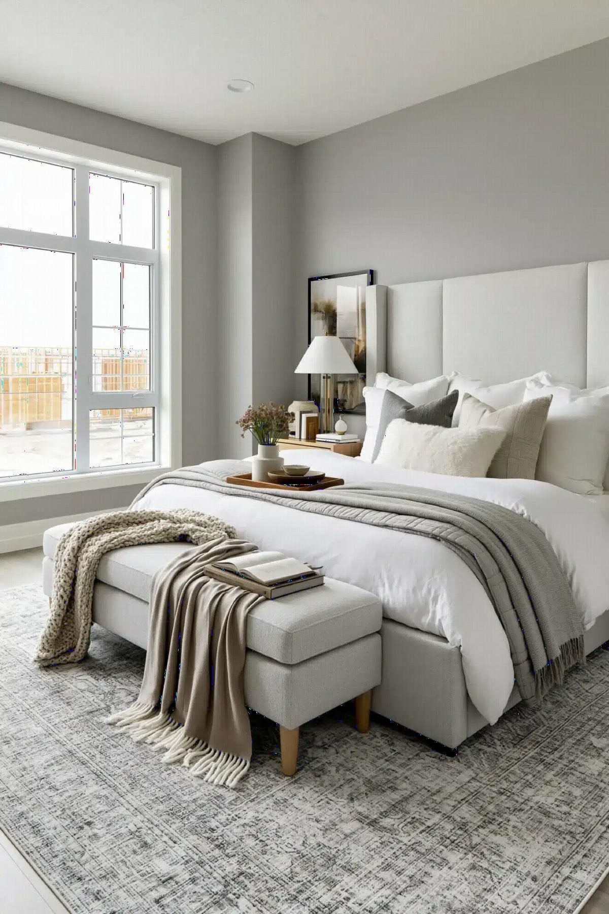 Soft Grey and Textured Linen