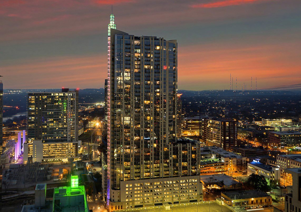 Dusk Skyline Condo Luxury