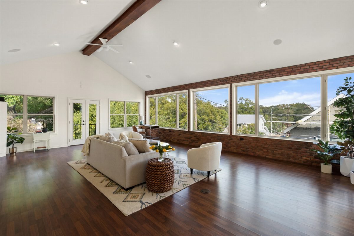 Dark Walnut and Brick