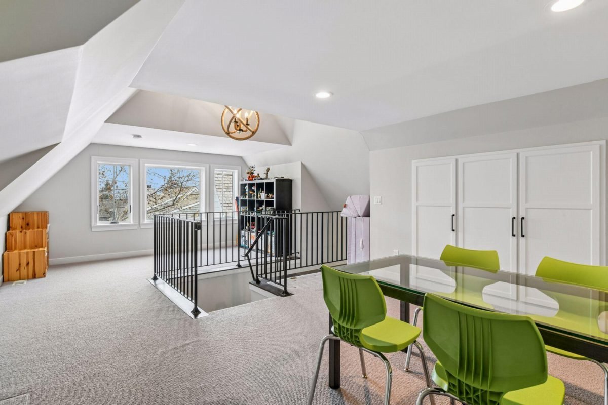 Lime Green Seating in Gray