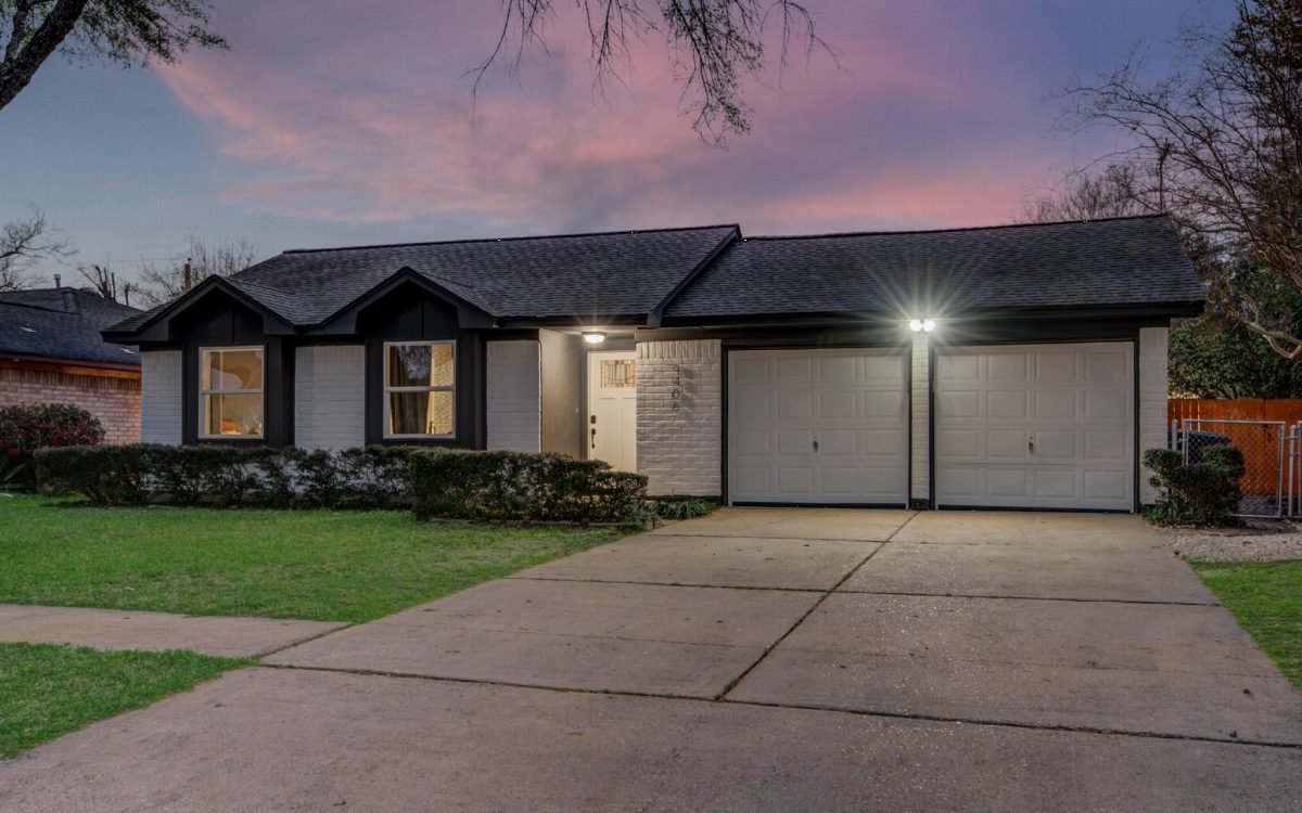 Gray Siding and Black Trim