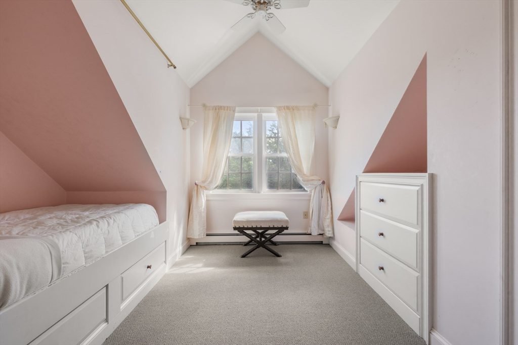 Geometric Pink Under Eaves