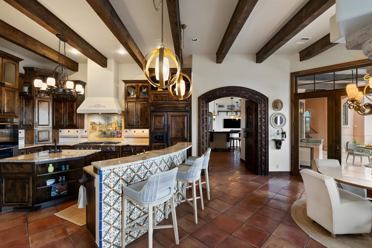 Terracotta Tiles and Dark Wood
