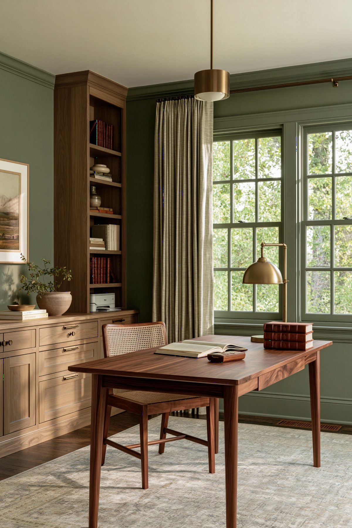 Sage Walls and Walnut Focus