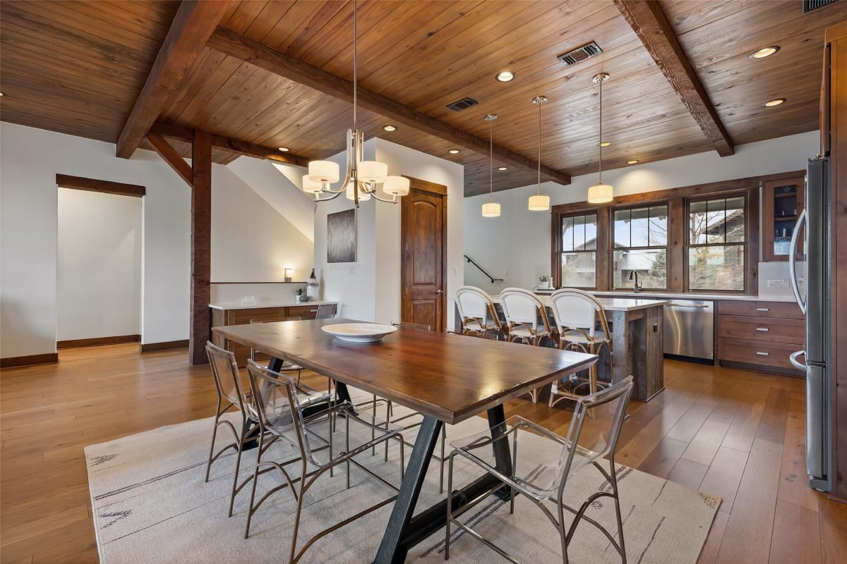 Trestle Table and Timber Beams