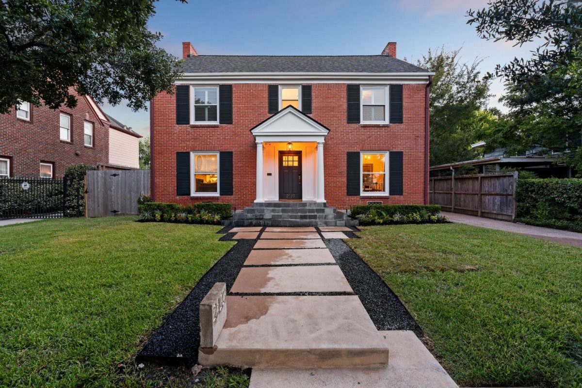 Brick Red and Slate Contrast