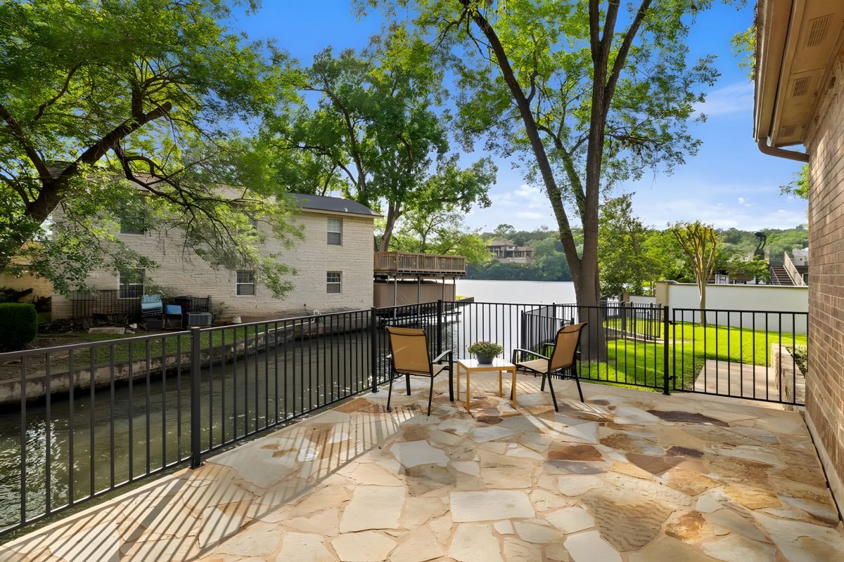 Riverfront Flagstone Retreat