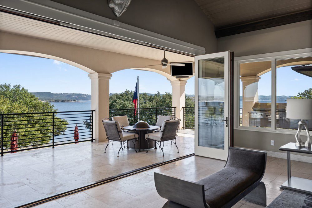Arched Porch with Coastal Views