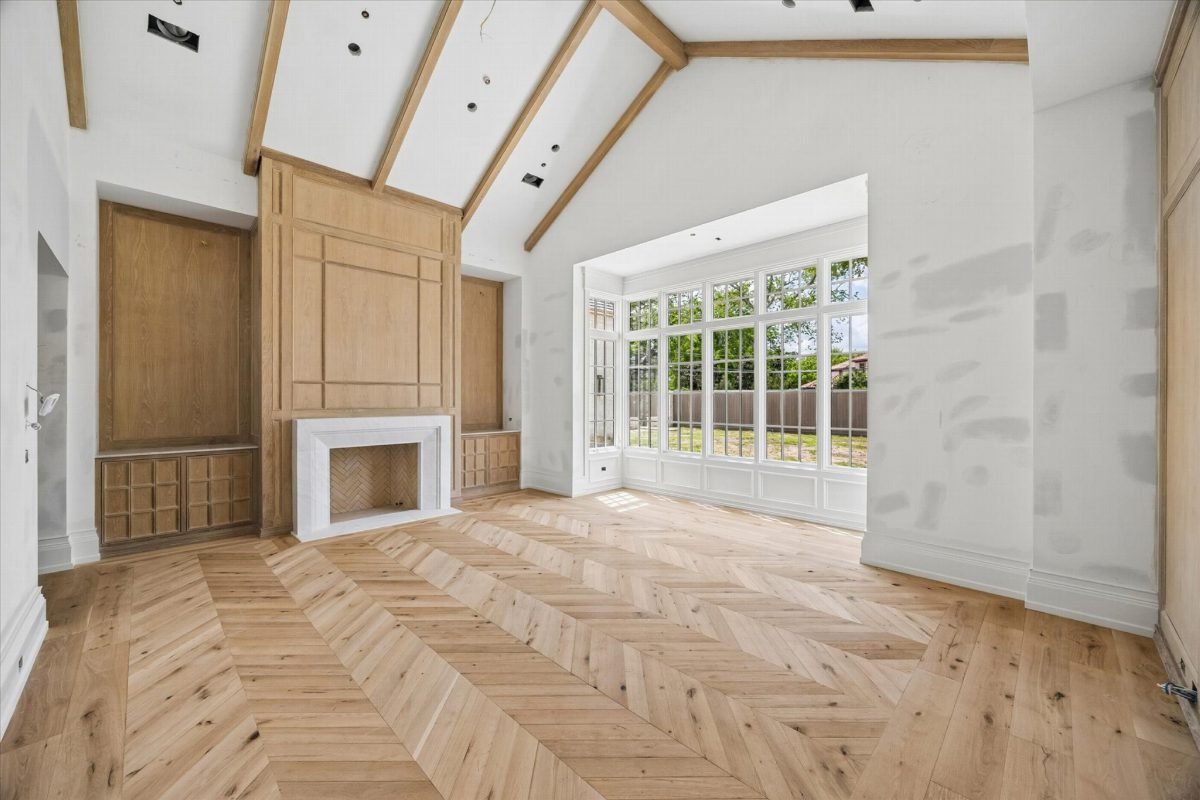 Herringbone Warmth and Vaulted Light