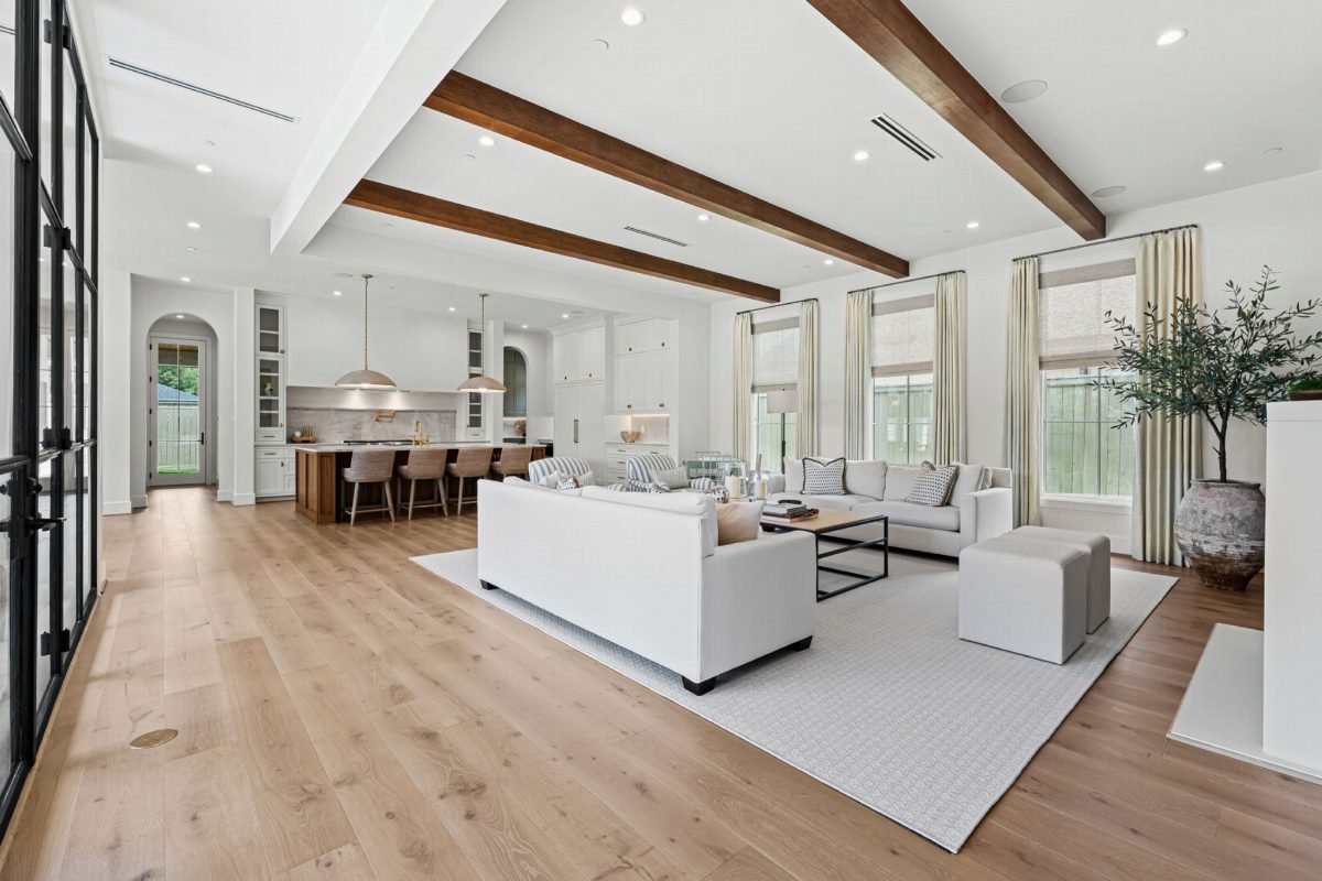 White Beams and Light Oak