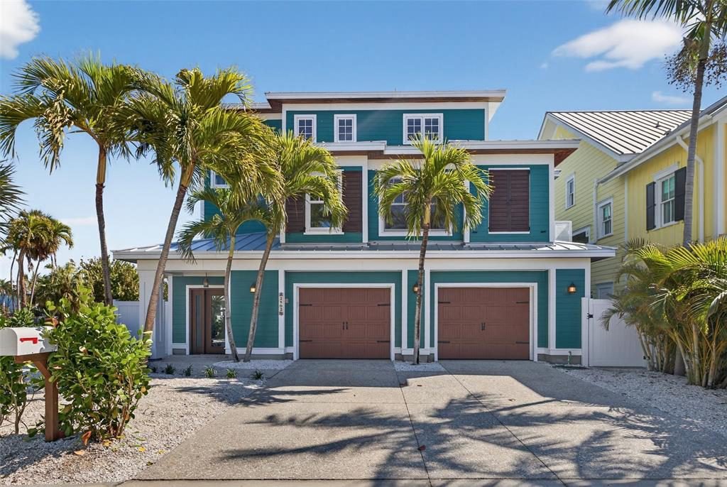 Tropical Teal with Rust Accents