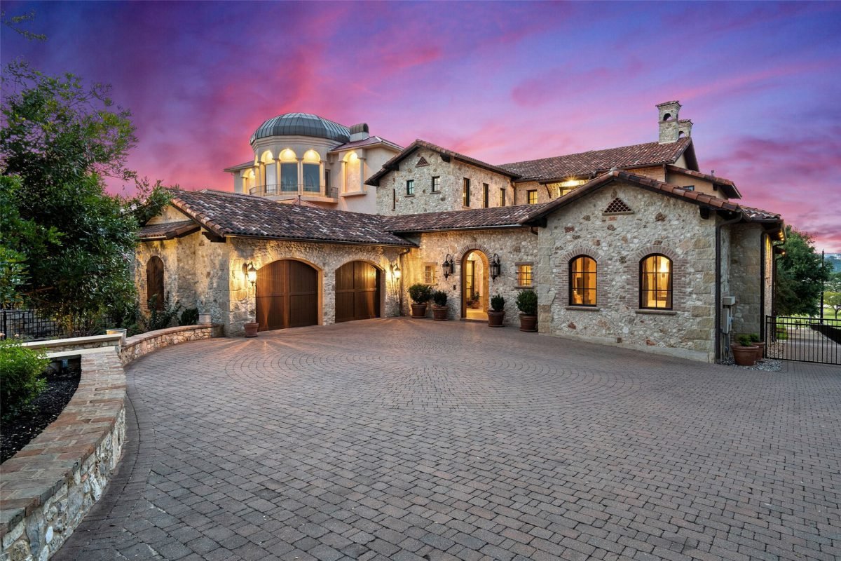 Stone Facade with Copper Dome