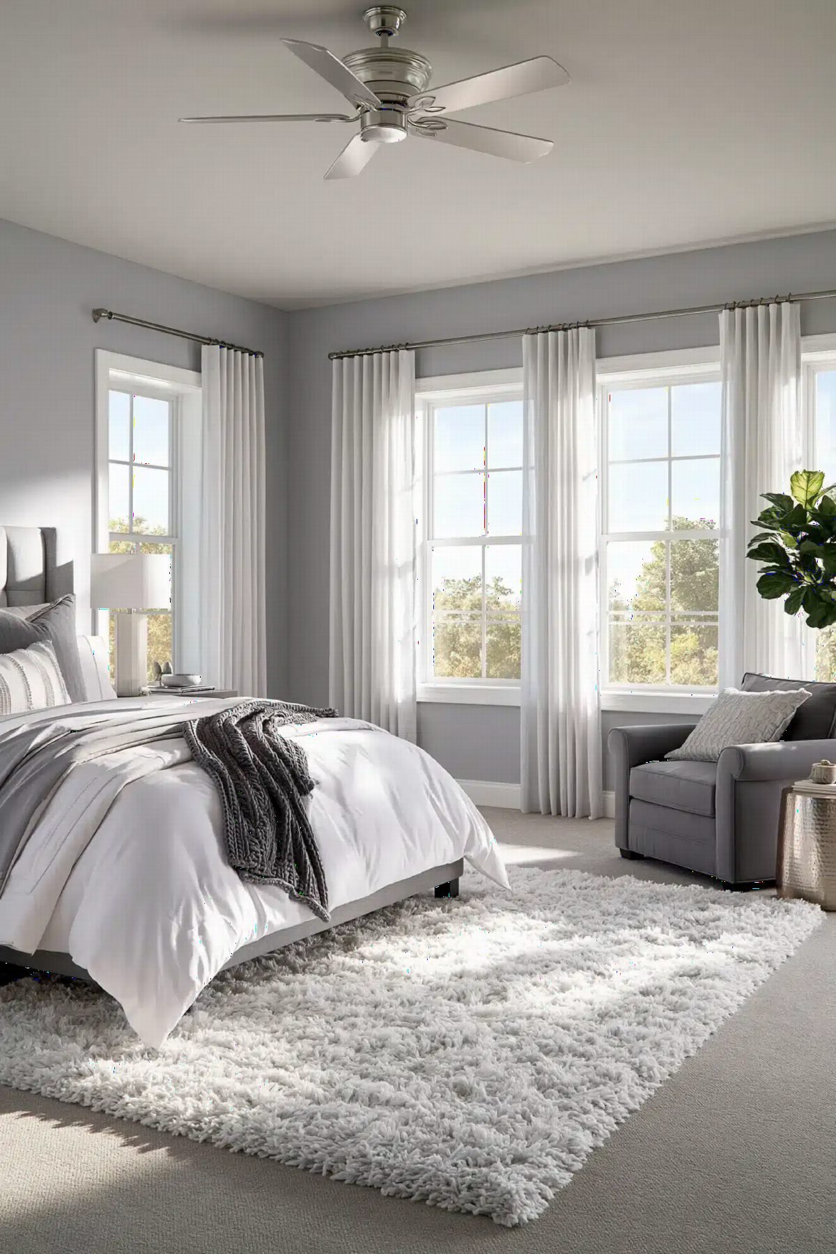 Soft Grey and White Serenity