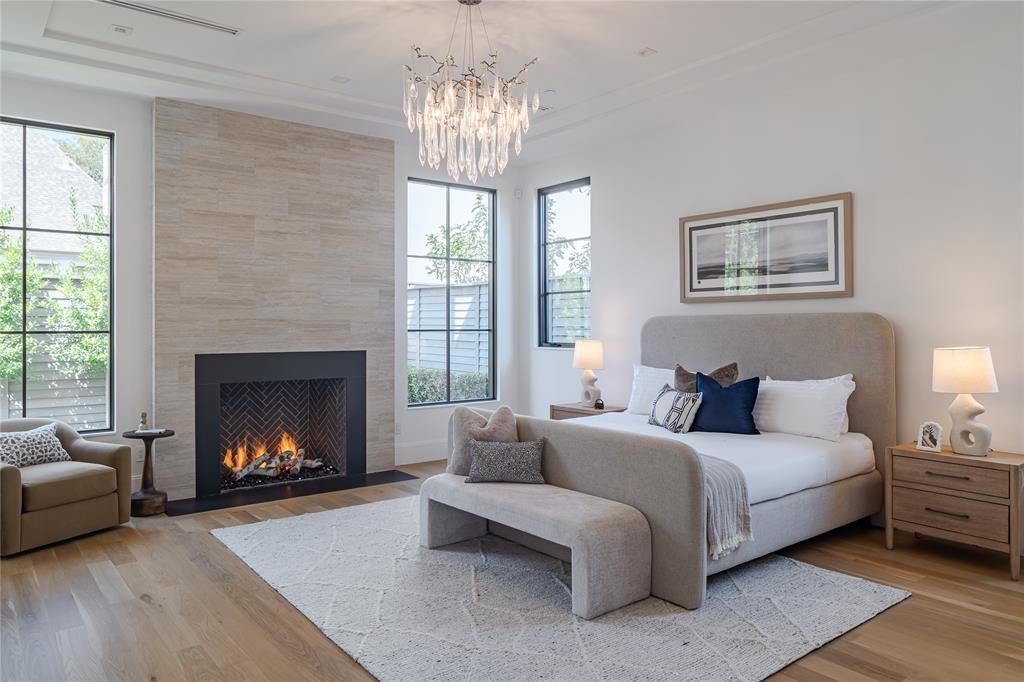 Herringbone Hearth and Gray Upholstery