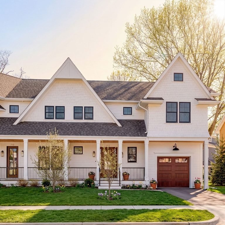 Crisp White with Rustic Brown