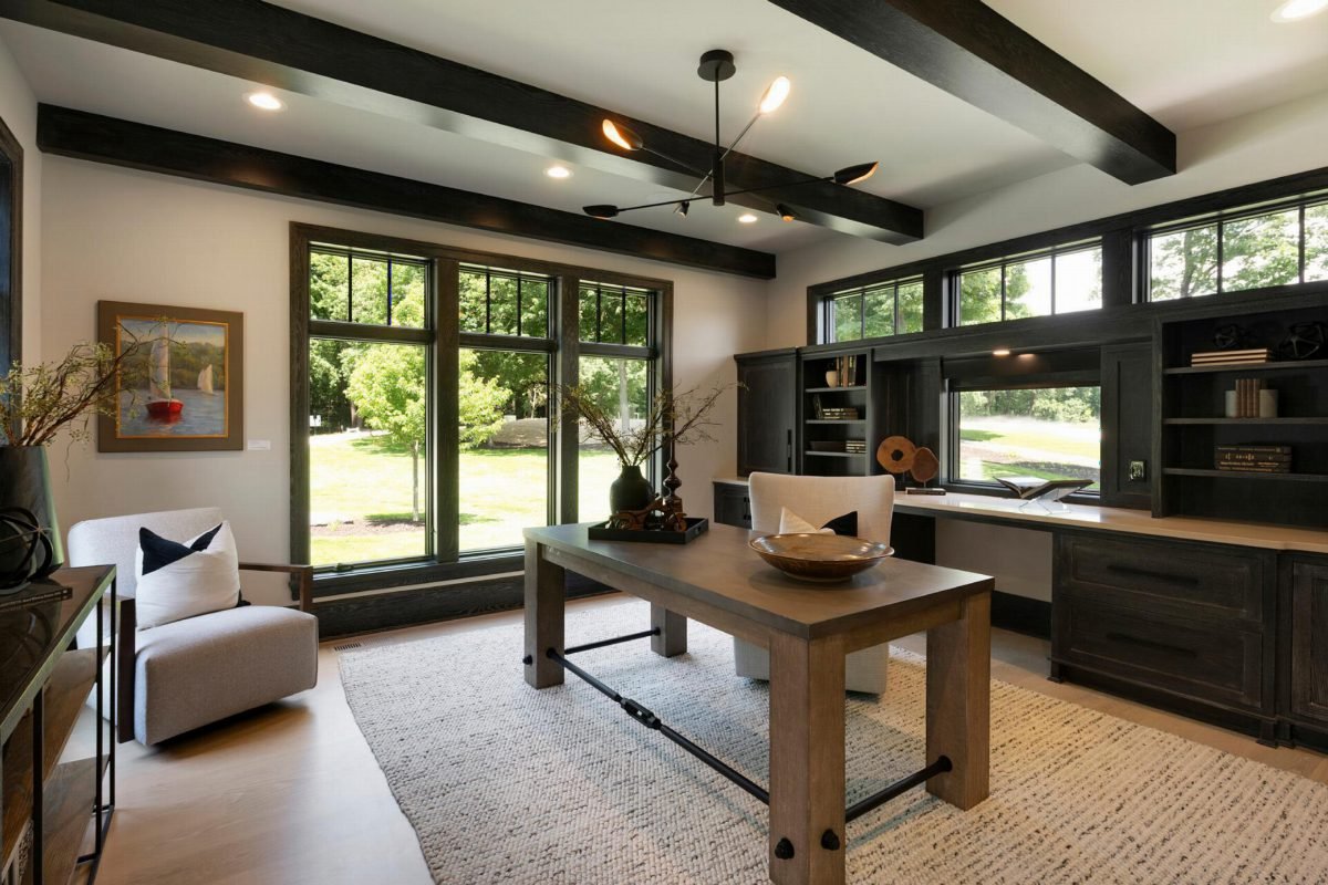 Charcoal Beams with Soft Cream