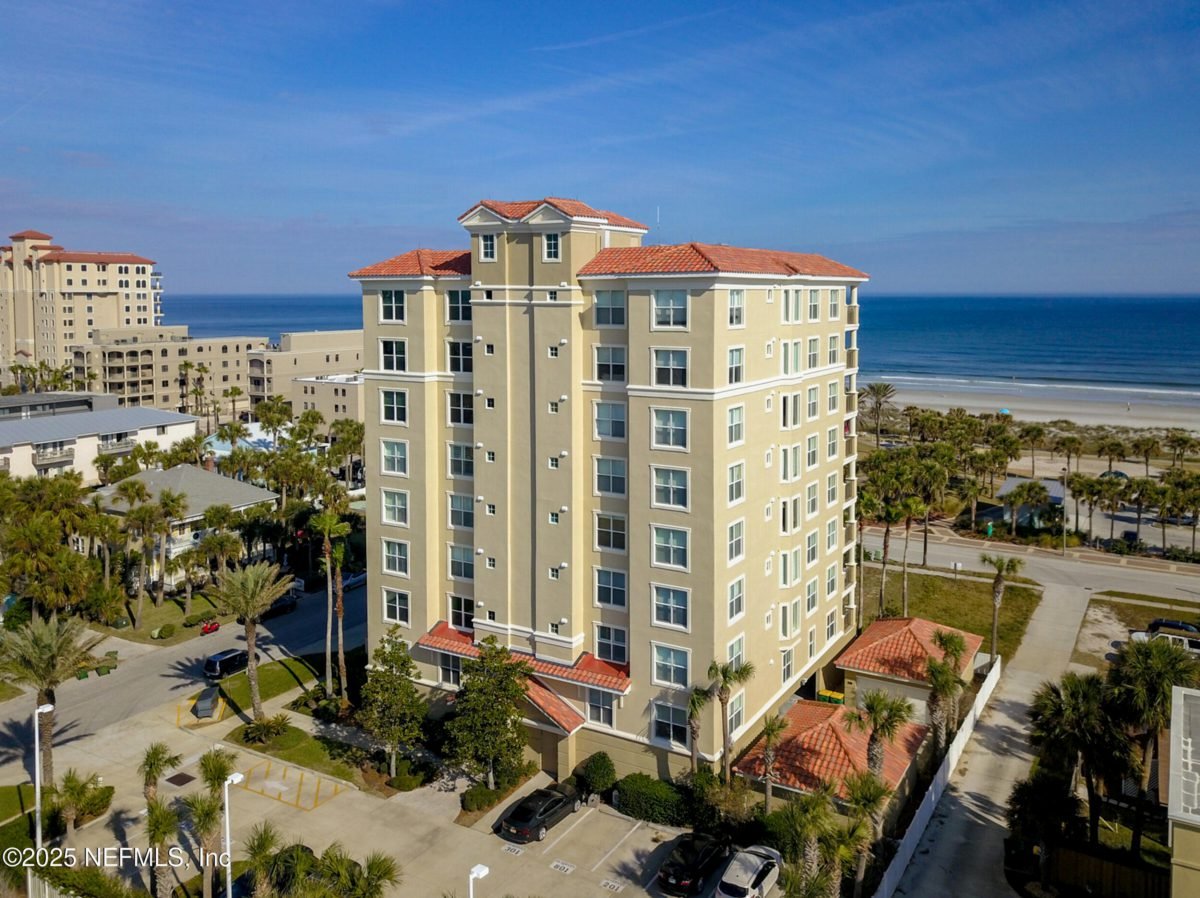 Palm-Shaded Coastal Tower