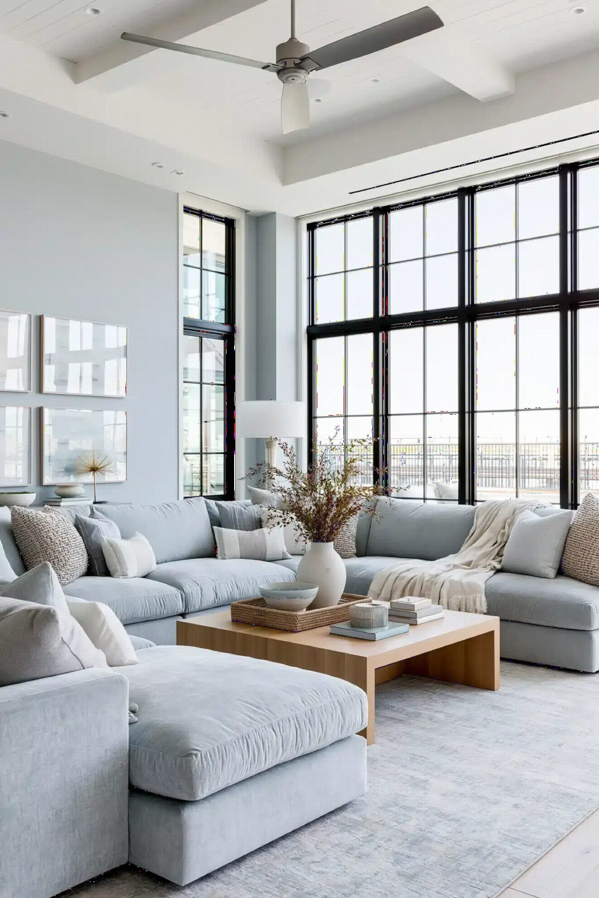 Airy Blue and Oak Calm