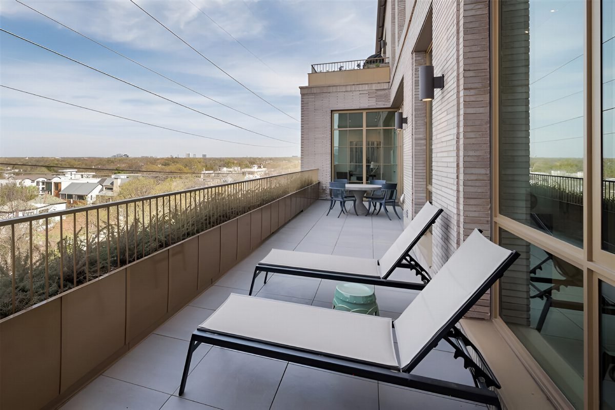 Sunlit Terrace with Woven Wicker