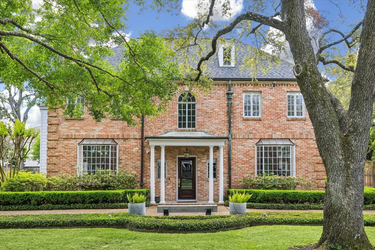 Classic Brick and White Columns