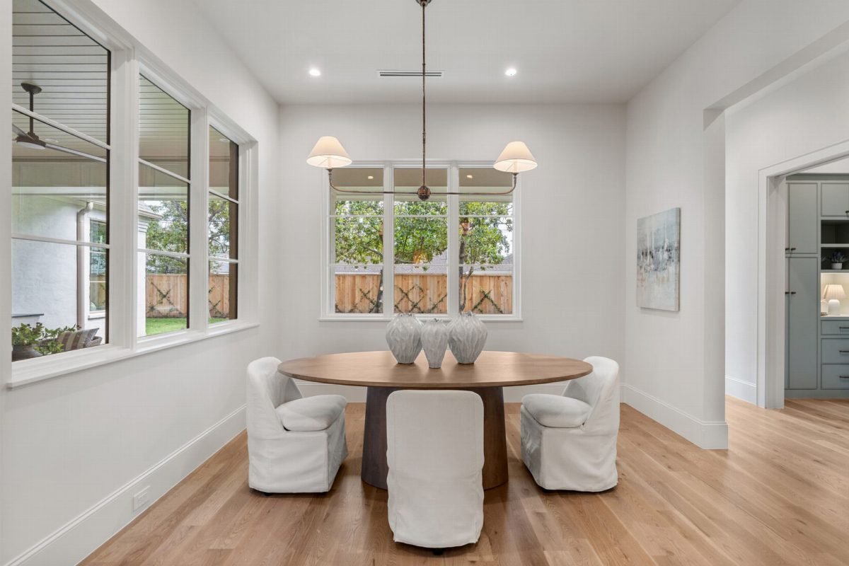 Bright White and Walnut Calm