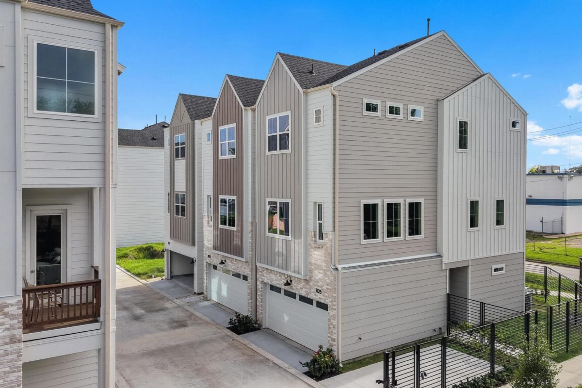 Gray Siding and Stone Accents