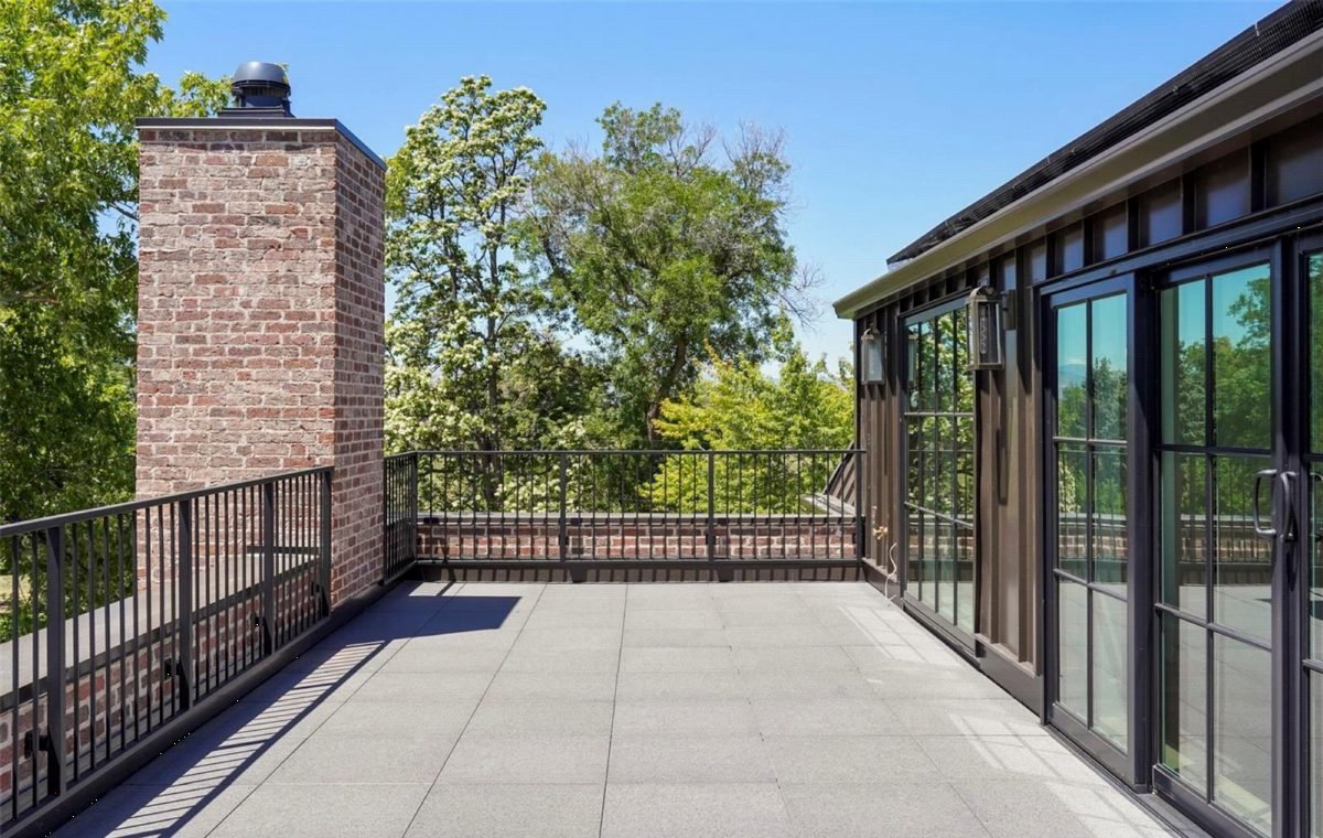 Terracotta Brick and Glass Terrace