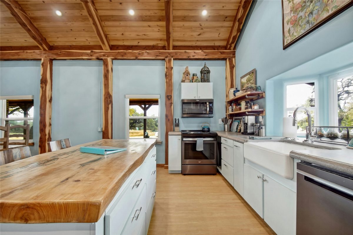Pale Blue and Live Edge