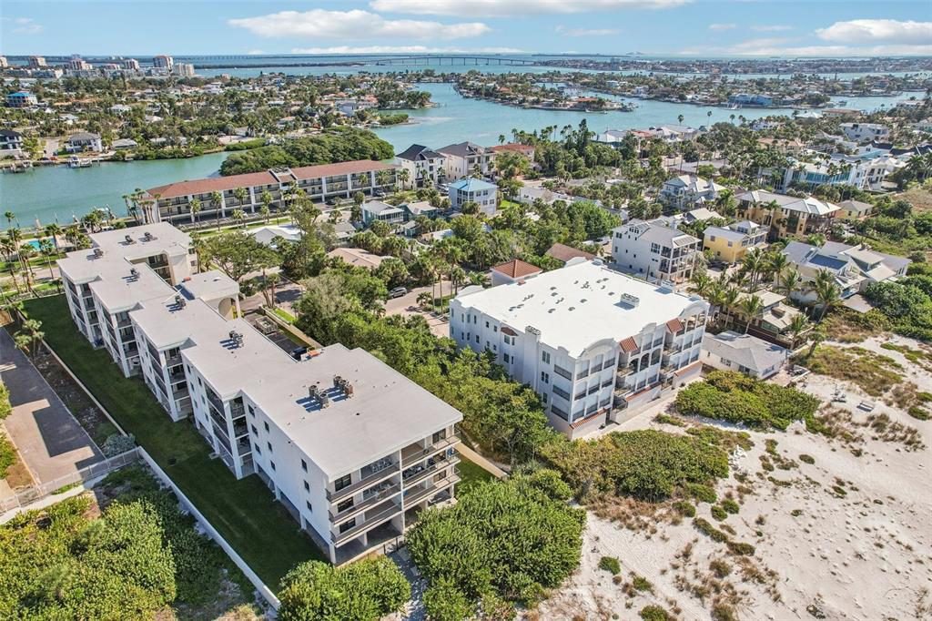 Coastal Canopy Over White Condos