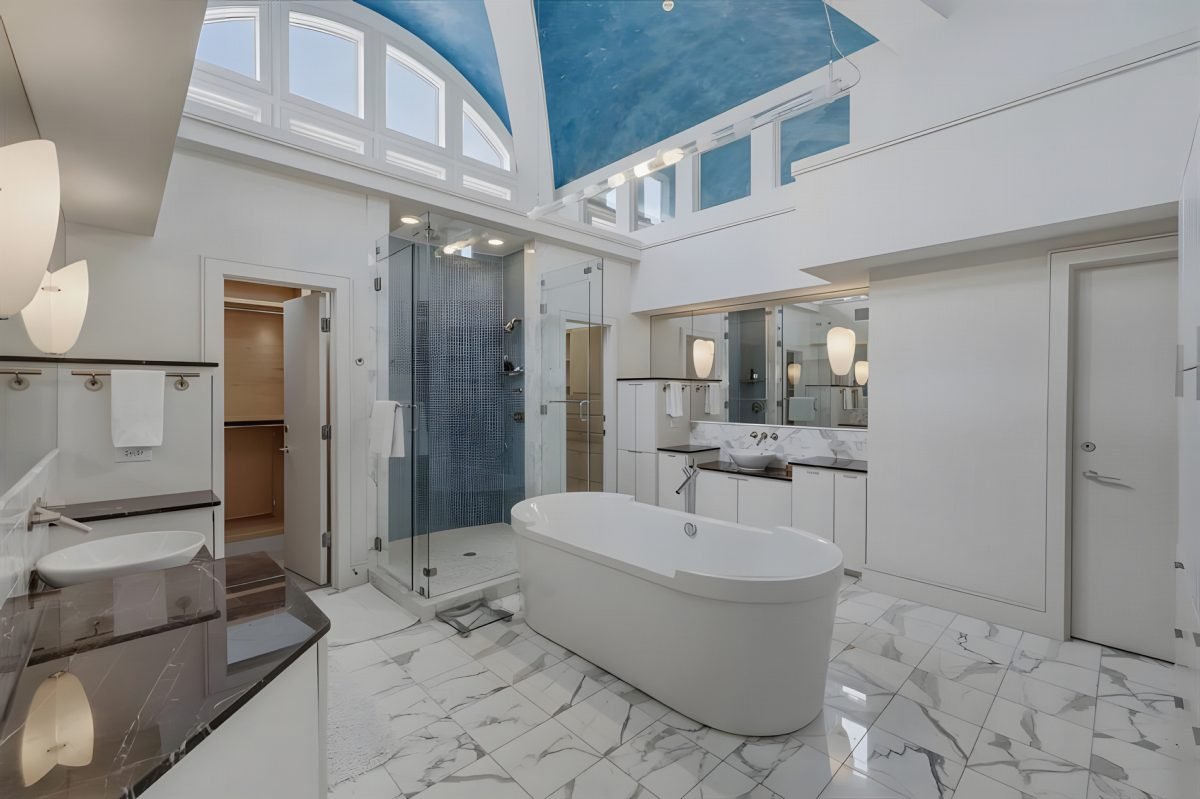 Azure Vaulted Marble Bath