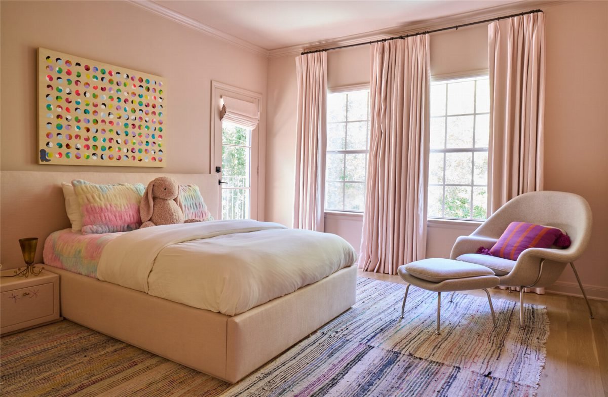Blush Bedroom with Vintage Comfort