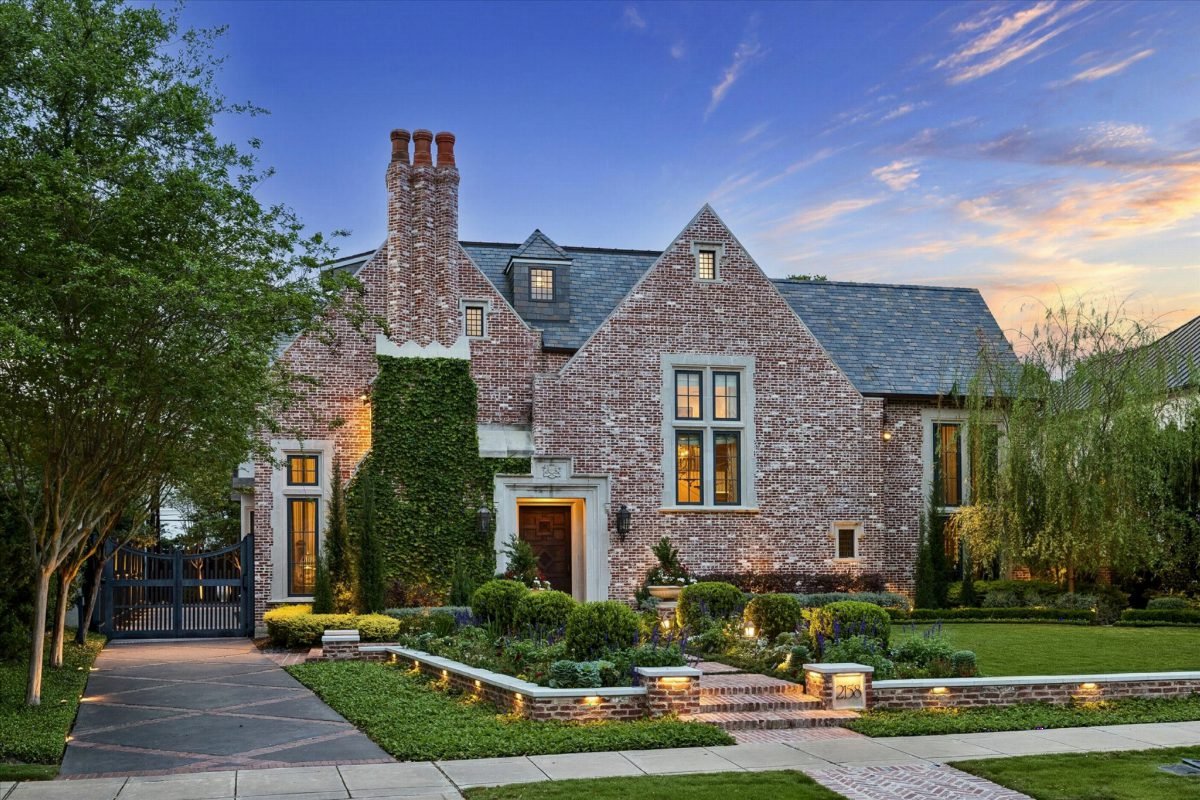 Mansard Brick with Slate Roof