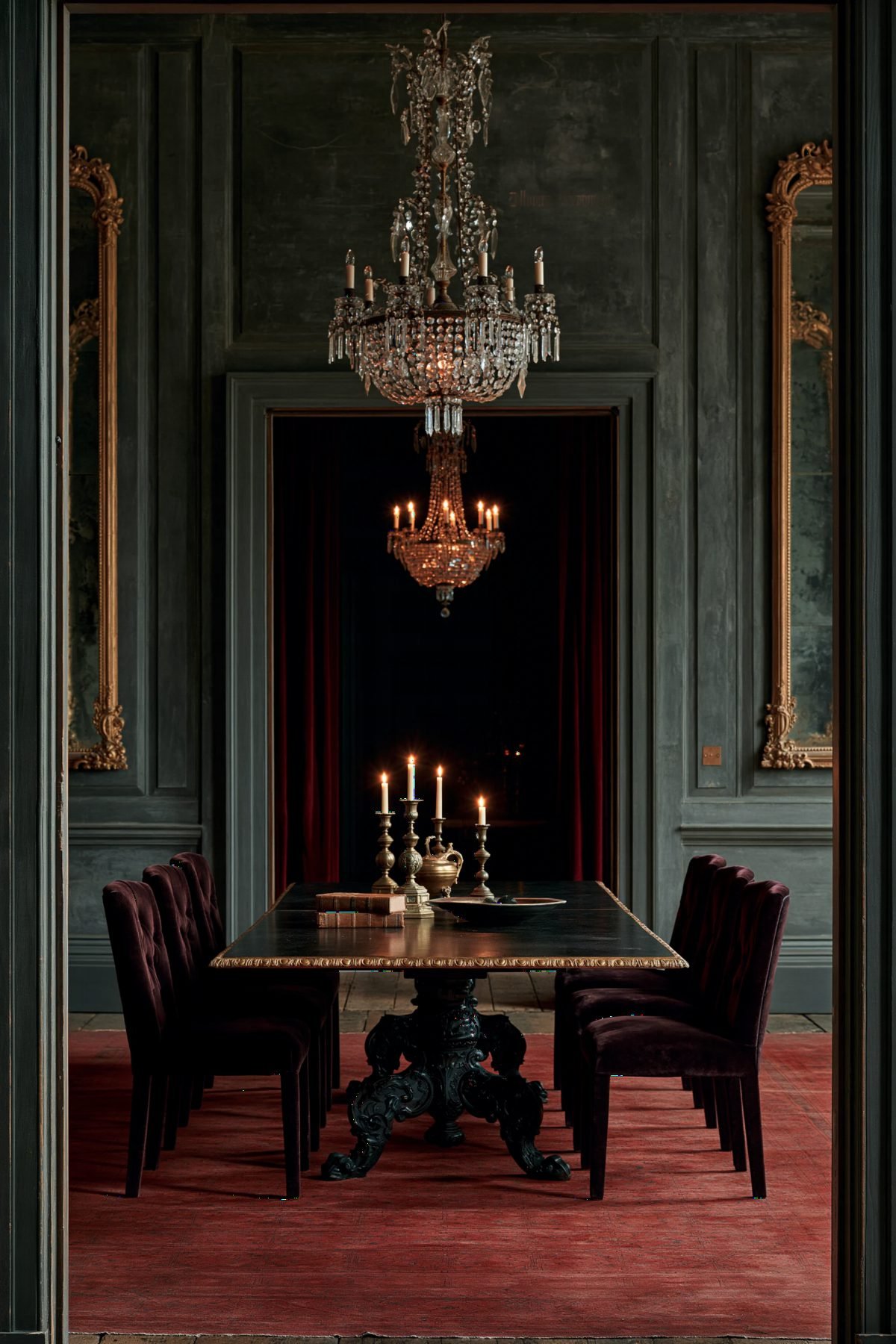 Gilded Gothic with Crimson Velvet