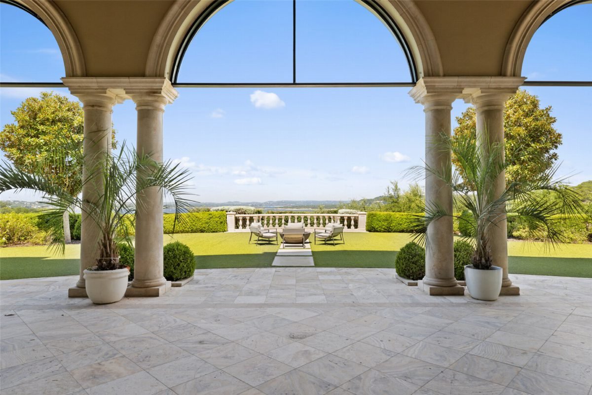 Arched Columns and Manicured Lawns