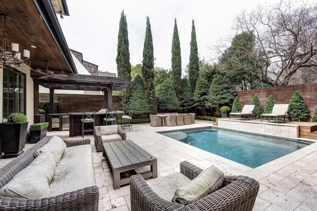 Cedar Pergola Poolside Retreat