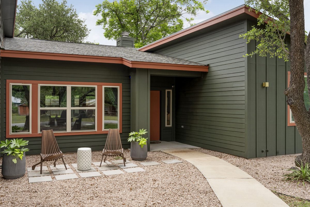 Forest Green with Rust Accents