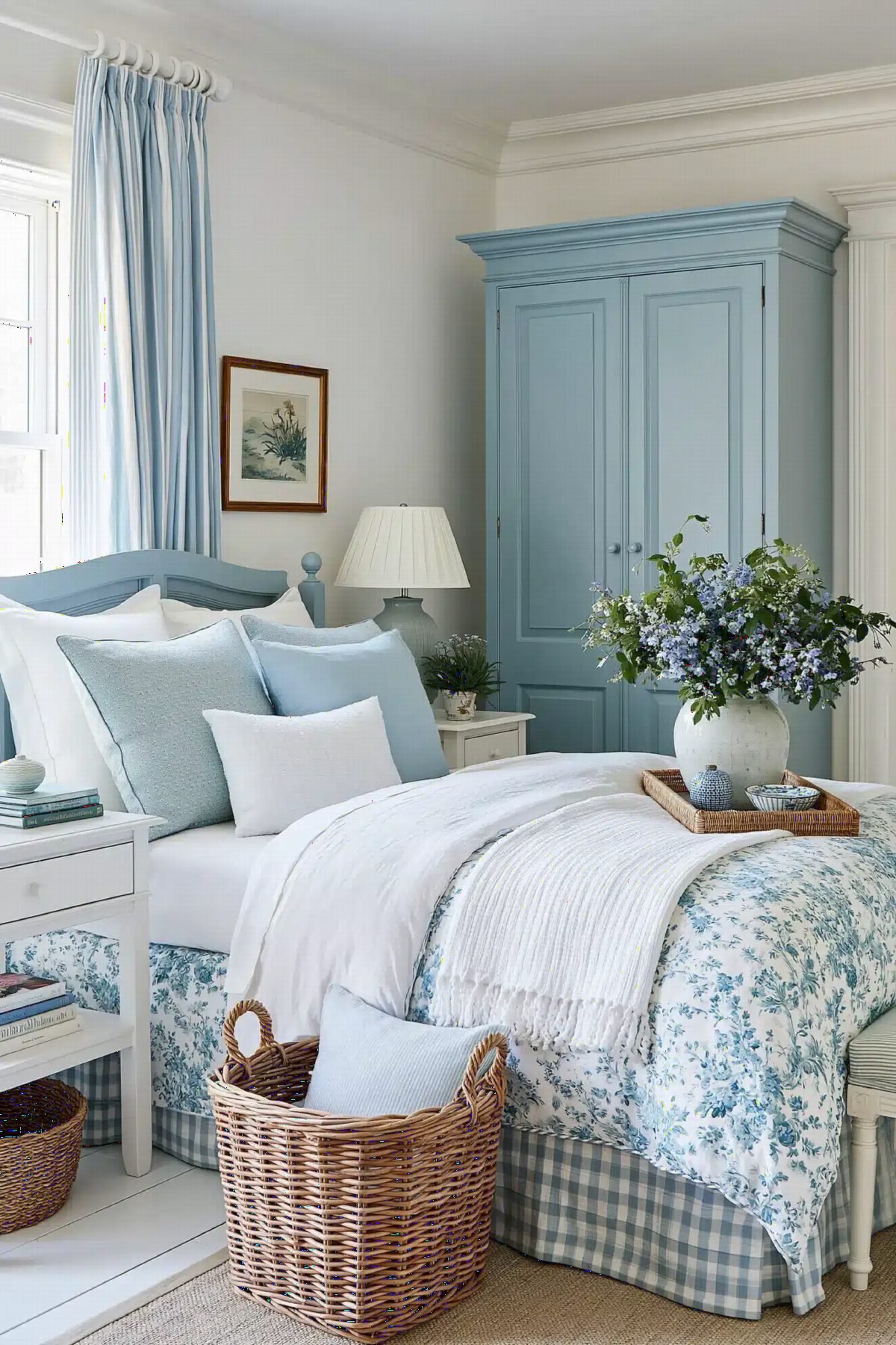 Crisp Blue and White Country Calm