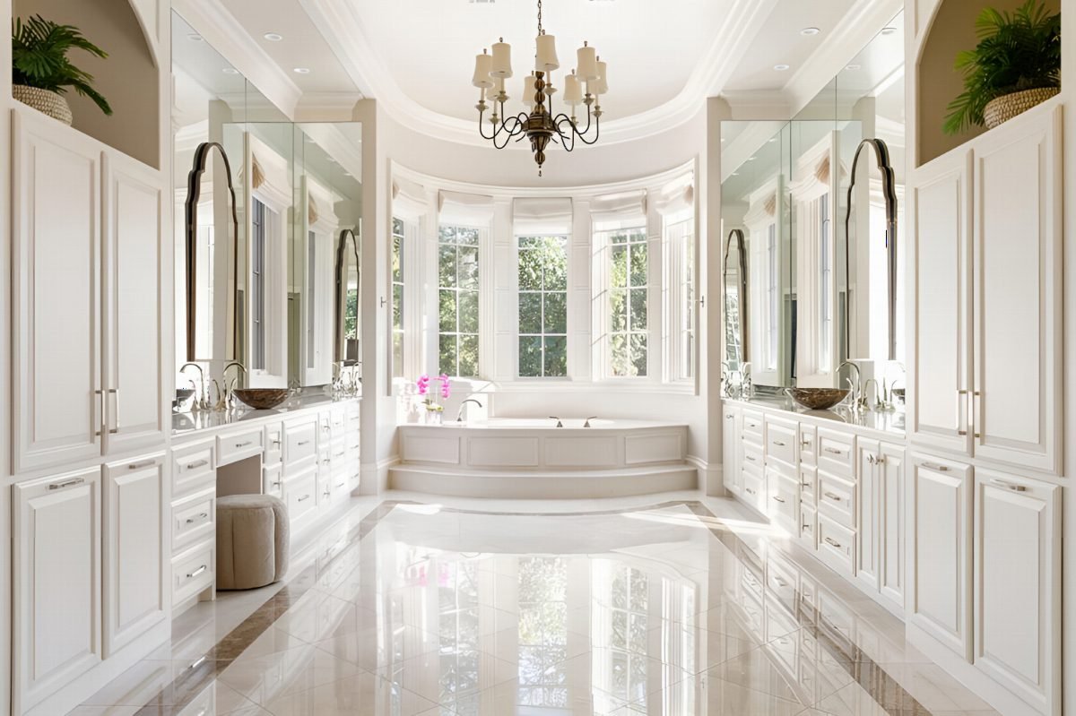 Gleaming Marble and Bay Light