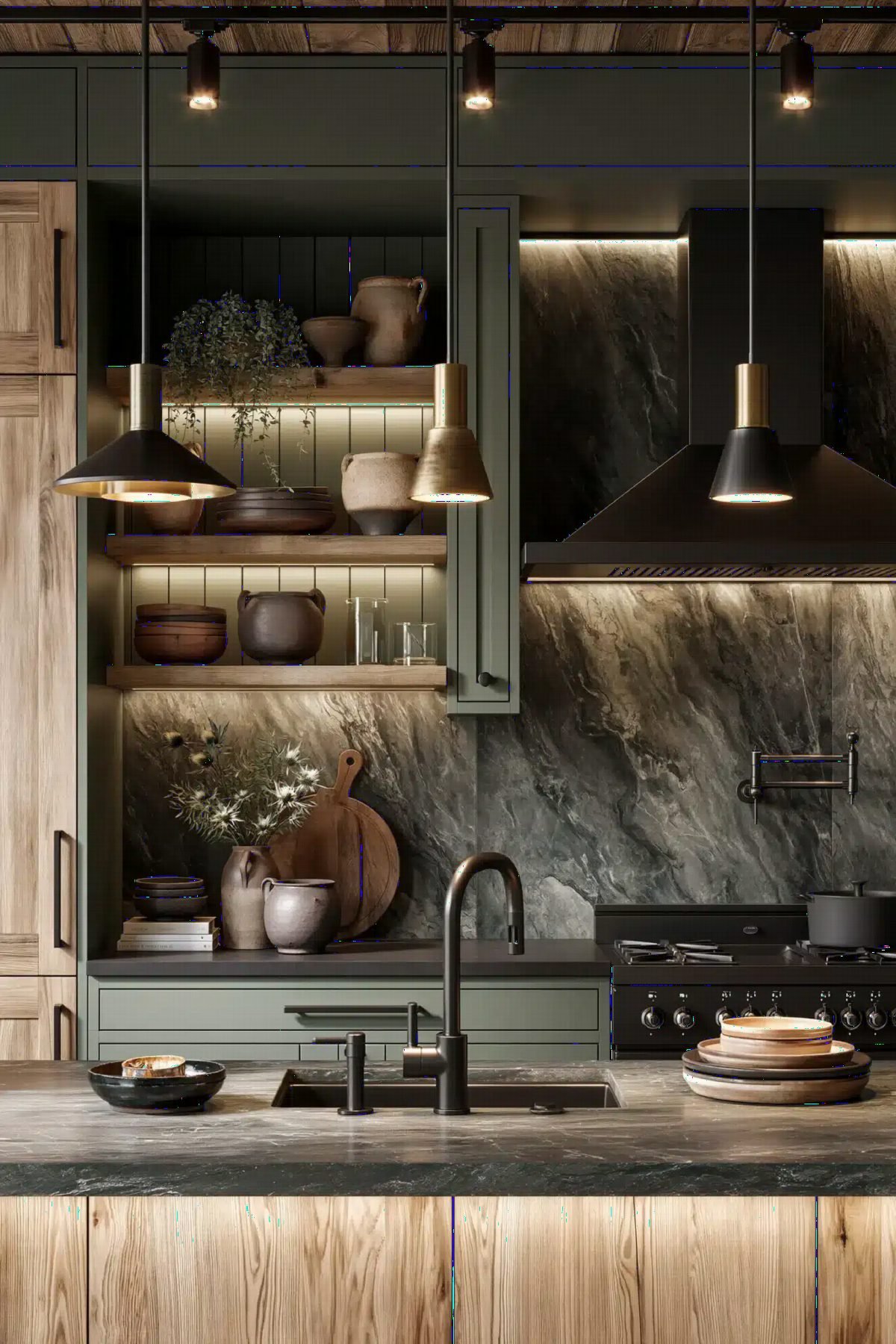 7 Elegant Sage Green and Black Kitchen Ideas for 2026