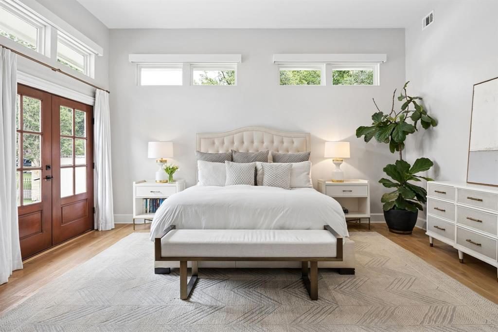 Soft Gray and Walnut Elegance